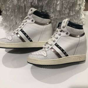 Ash High-Top Prince Studded Wedge Sneakers